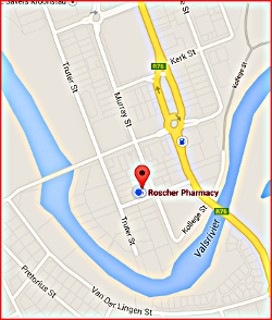 Map to Röscher Pharmacy